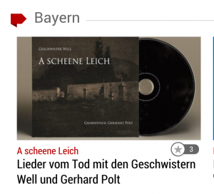 CD Rezenzion "A scheene Leich" im Straubinger Tagblatt